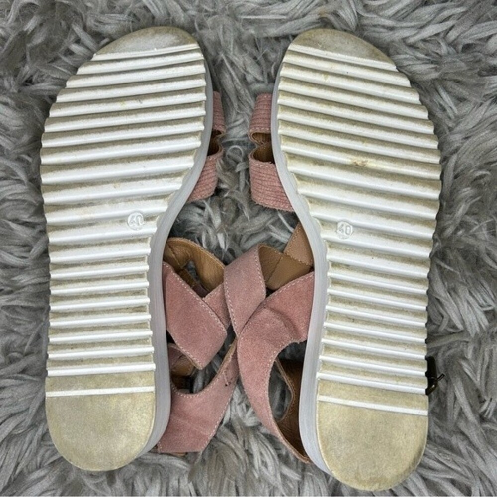 Sundance pink suede strappy gladiator sandals EU size 40 US 9.5 - Picture 9 of 12